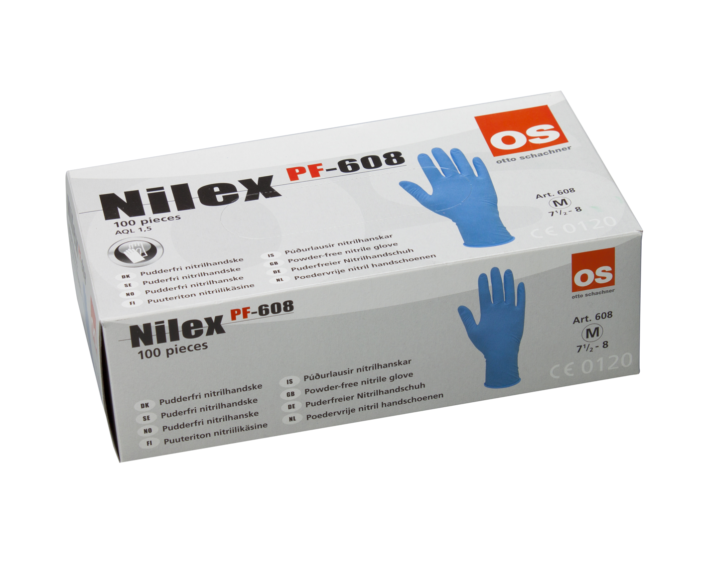 Nilex Nitril Pf  Blå Str  10