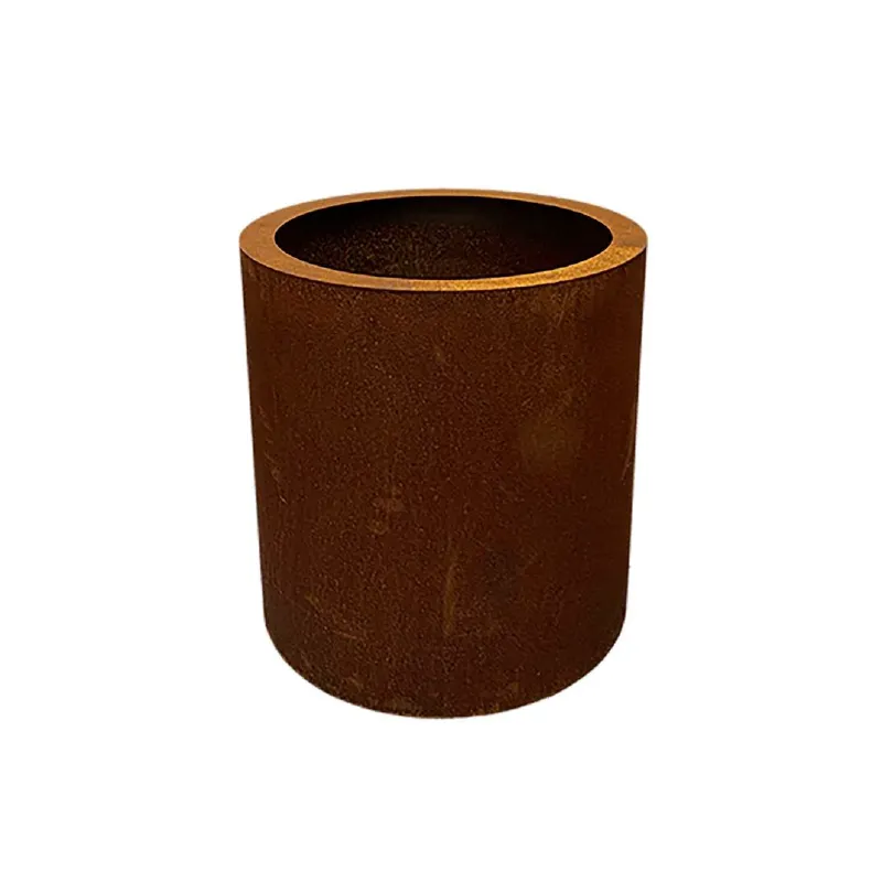 Njord Rund Krukke   Cortenstål 40 Cm