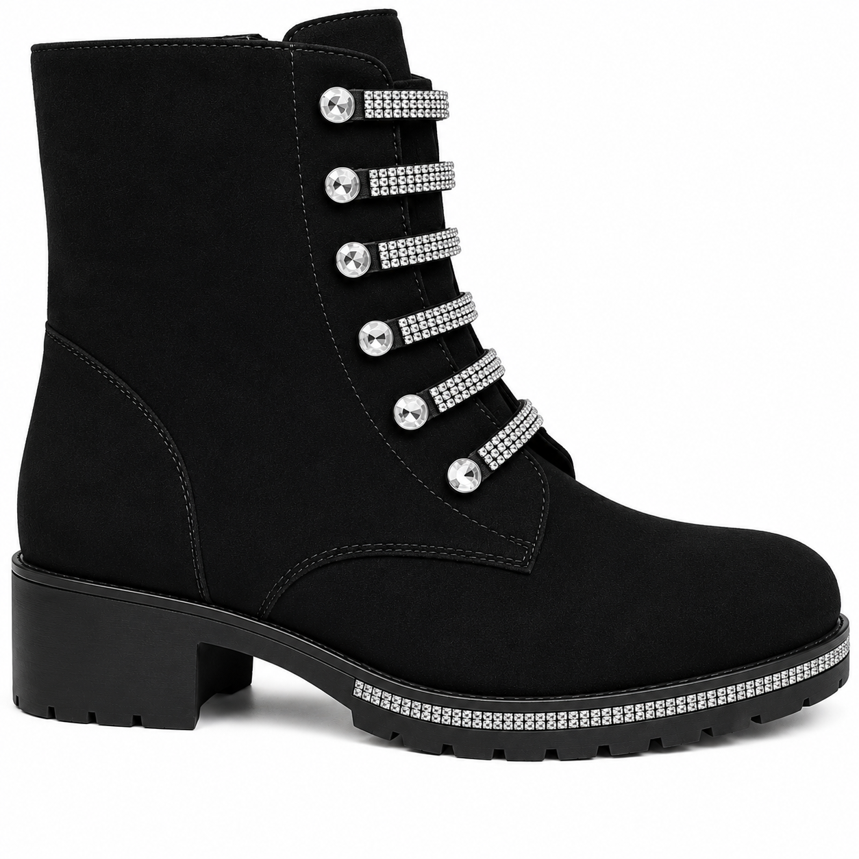Noira Crystal Lace Boot 40