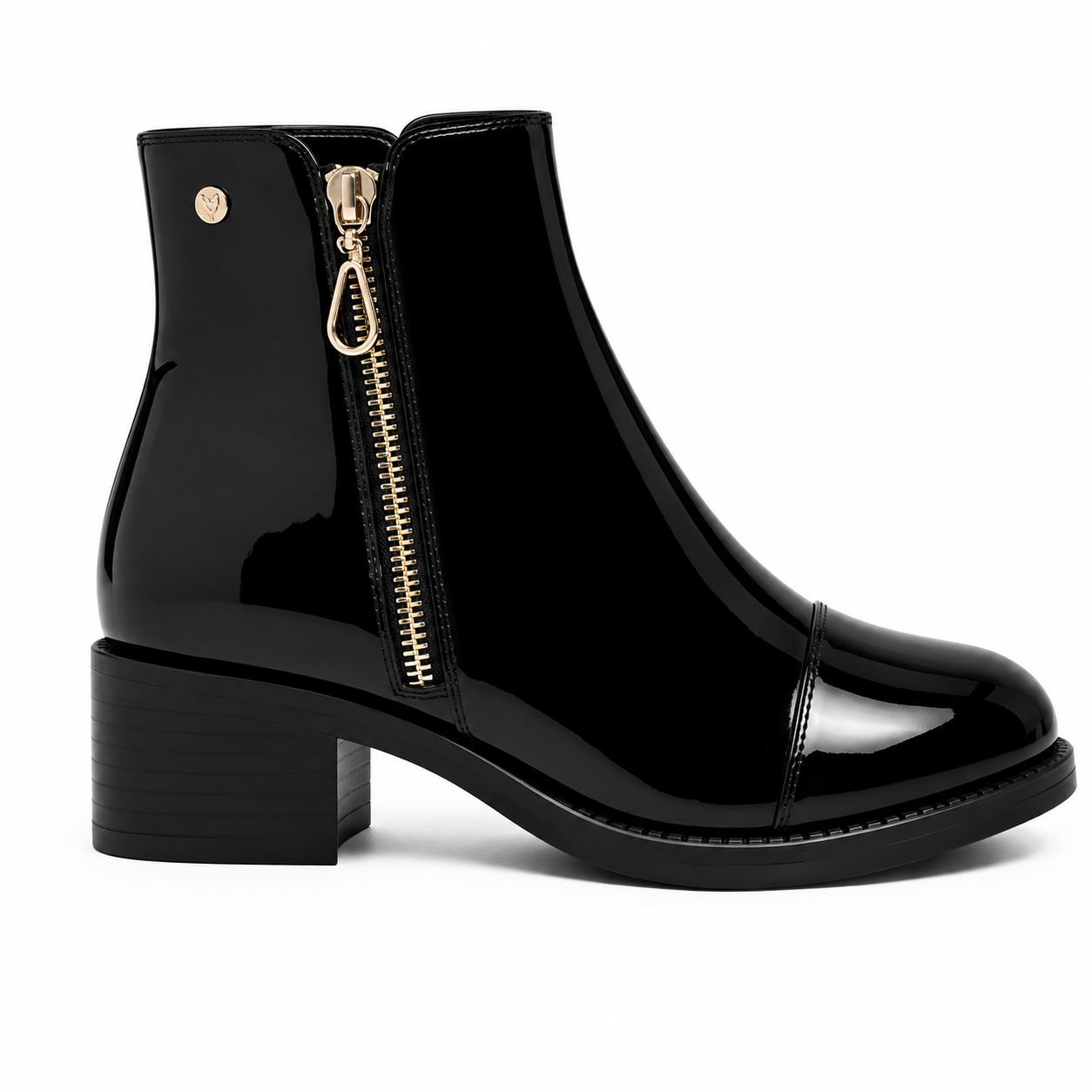 Noira Gloss Zip Boot 37