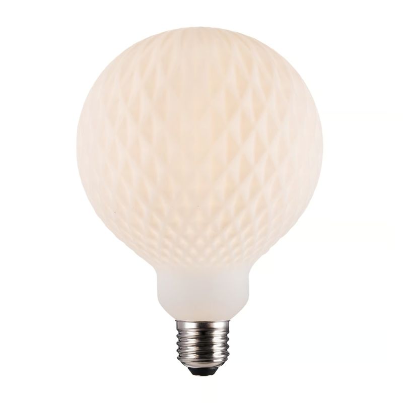 Nordlux Deco E27 G125 Harlekin Pære Opal Hvid