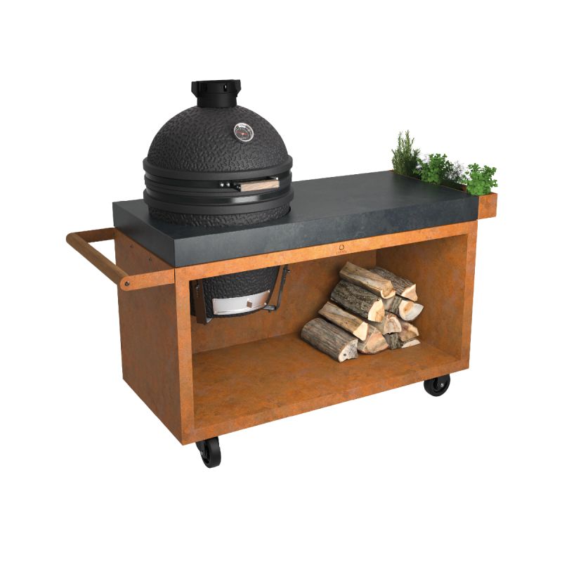 Ofyr Kamado Table Corten 135 Pro Concrete Tb