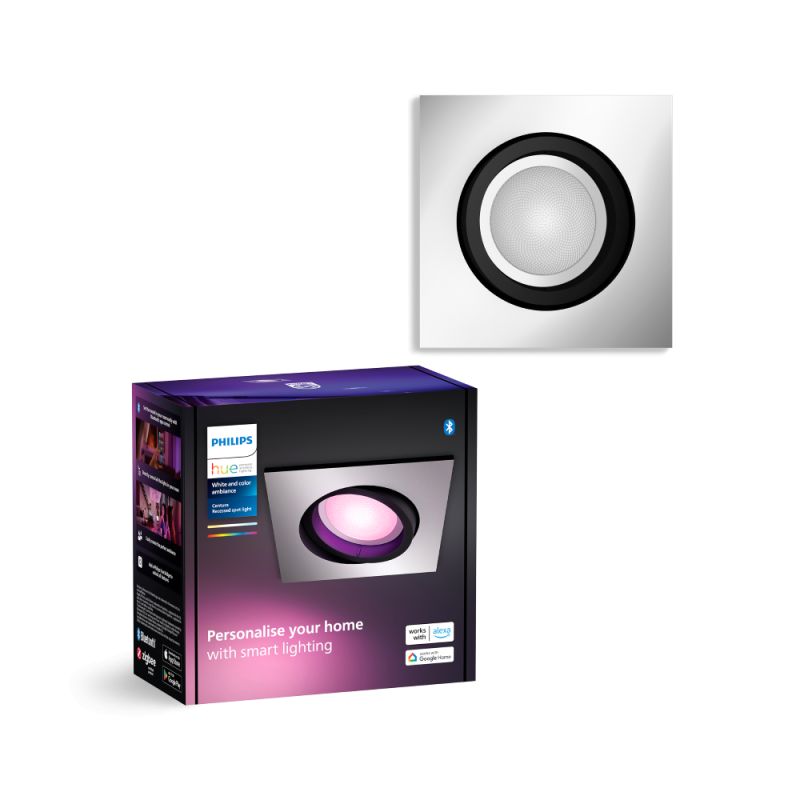 Philips Hue Centura Hue Recessed    Aluminium 1x4 2w Spot White Color Ambience