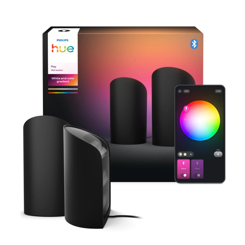 Philips Hue Play White And Color Ambiance Wall Washer Sort -pak