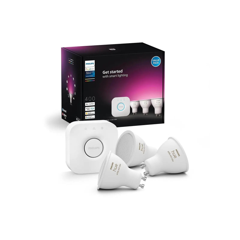 Philips Hue White And Color Ambiance Gu10 Startsæt 2w -pak