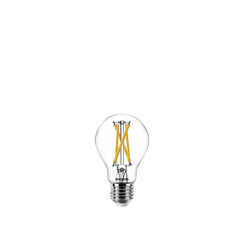 Philips Led Pære 60w   Pak Std E27  Klar  Varmgøld Dæmp