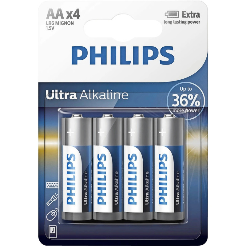 Philips Ultra Alkaline Aa   Lr6e4b-10
