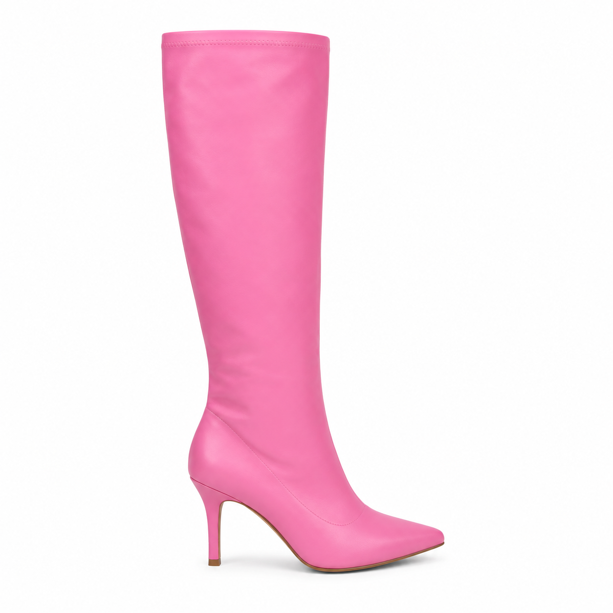Pink Desire Pink Knæhøj Støvle Med Hæl 40