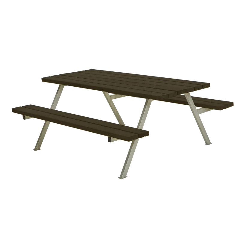 Plus Alpha Bord Bænkesæt   177 Cm     Sort