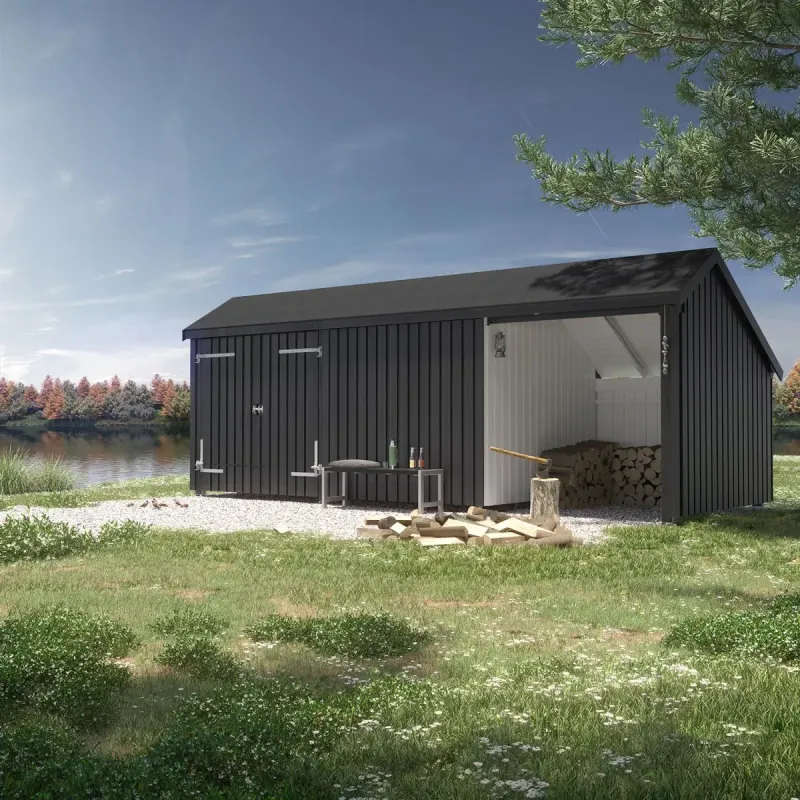 Plus Multihus  -moduler Med Dobbeltdør 15   Mâ  Ubehandlet 167591-