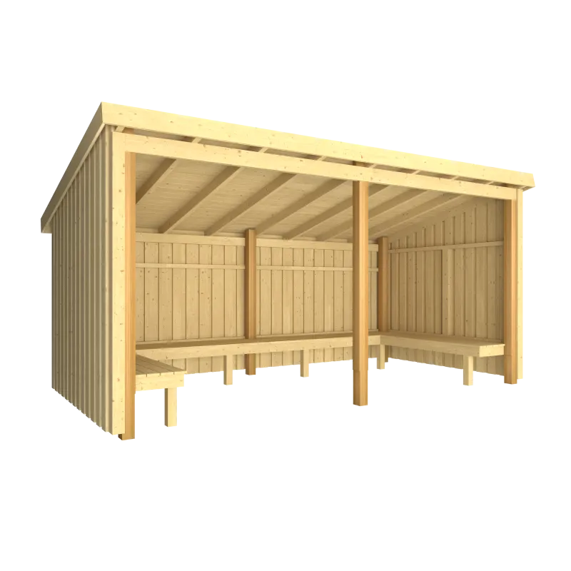 Plus Nordic Bålhytte     Mâ    Moduler Udv  Grundmål: Bxlxh 432x218x169 220 Cm 168582-