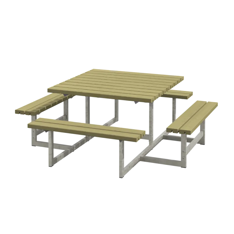 Plus Picnic Bord Bænkesæt 200 Cm Trykimprægneret 188810-