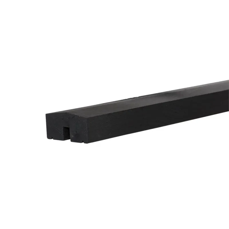 Plus Plank Løsdel Til Plankeværk Mellemtopafslutning 34x68mm X174cm Sortgrundet 17769-15