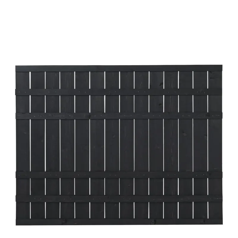 Plus Rustik Plankehegn 180x138cm Grundmalet Sort 17542-15