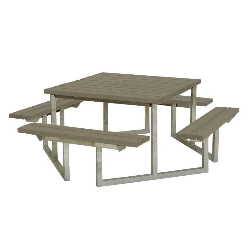 Plus Twist Bord Bænkesæt 204 Cm Gråbrun