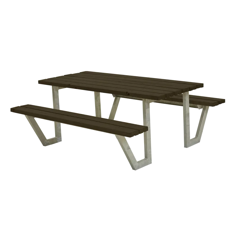 Plus Wega Bord Bænkesæt 177 Cm Sort