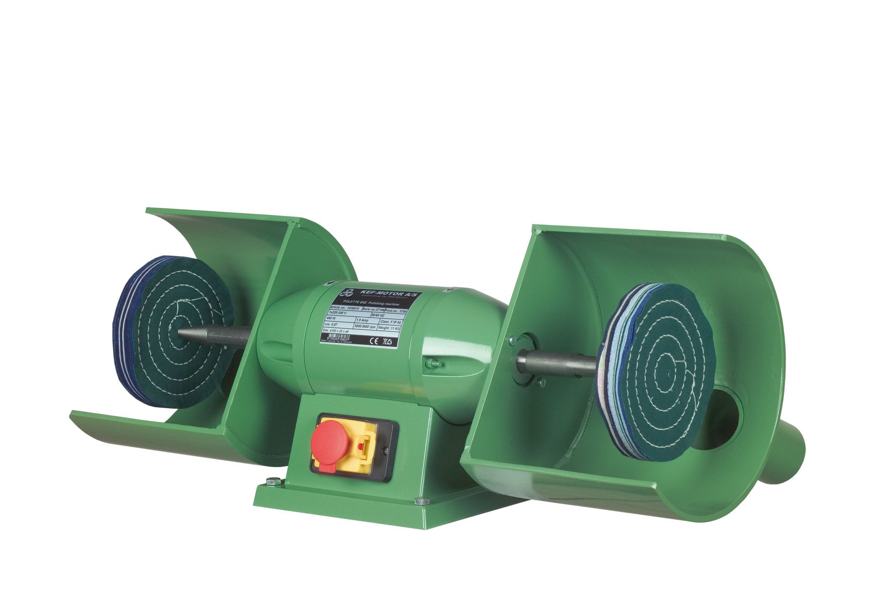 Polette 6ne  Polermaskine Bænkmodel 1x230