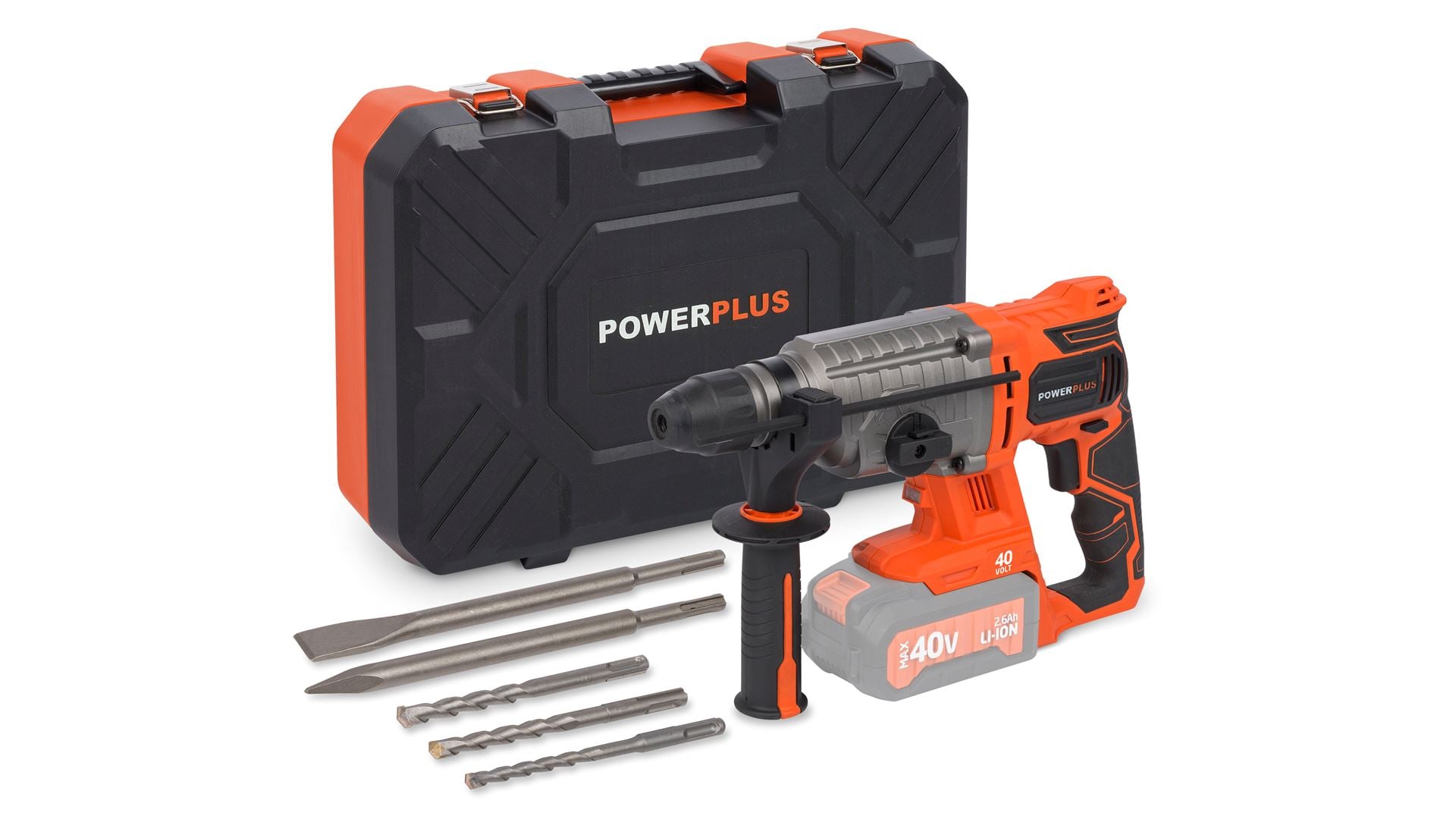 Powdp1570 Borehammer 40 Volt Med Dele Solo
