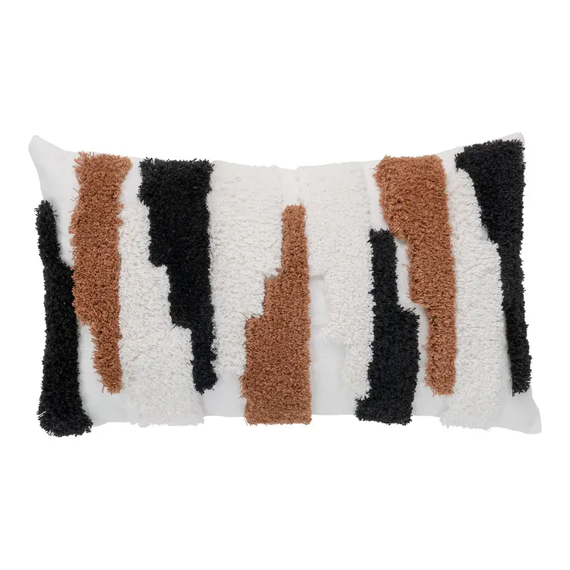 Pude   Brun Sort Hvid 30x50 Cm 3962086
