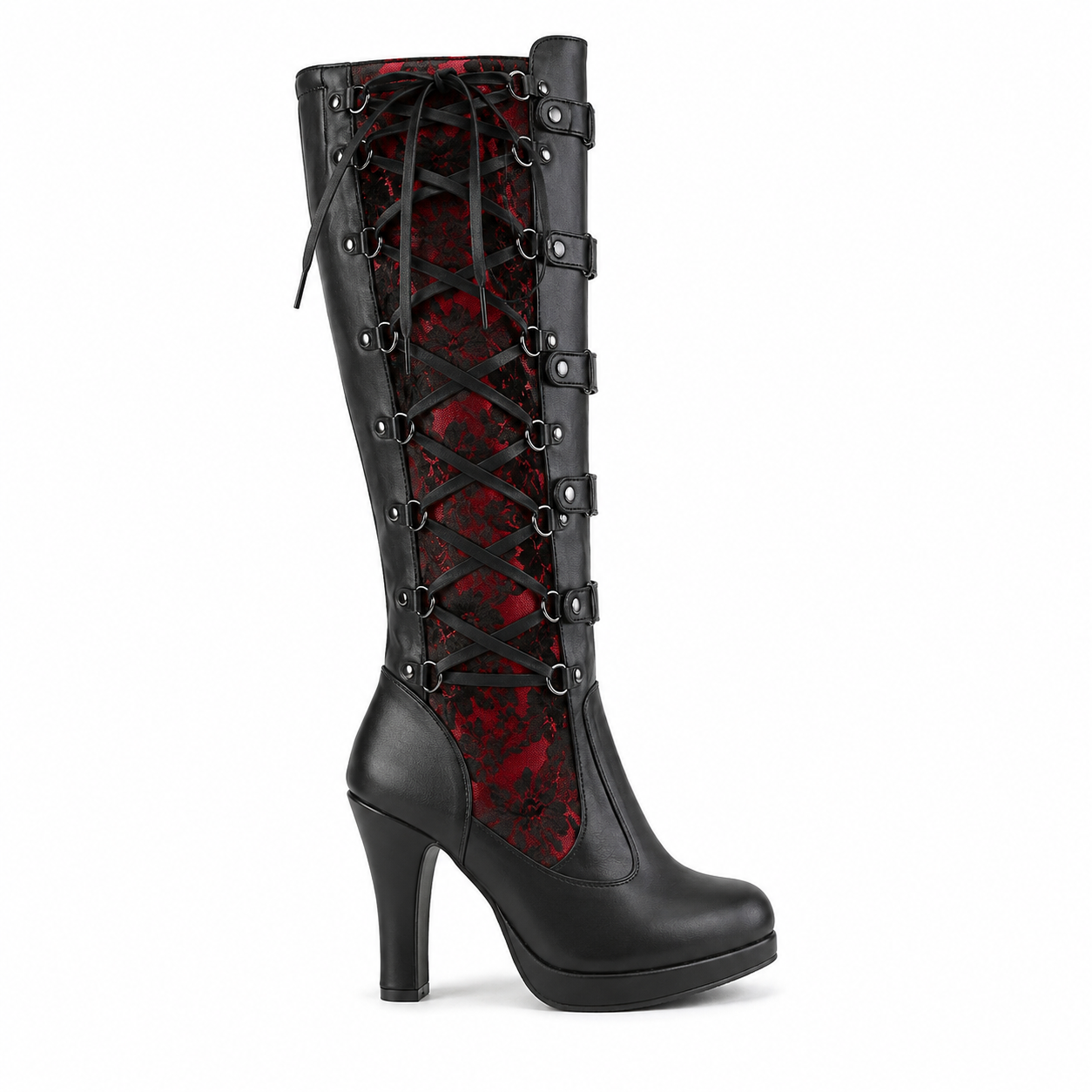 Raven Lace Corset Boot 38