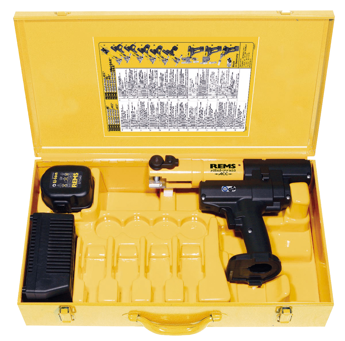 Rems Pressmaskine Mini 14 4v Acc Bp Stålkasse