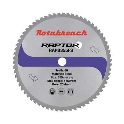 Rotabroach Raptor Hm Klinge 355x25   Z66