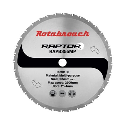 Rotabroach Raptor Hm Klinge 355x25   Z36