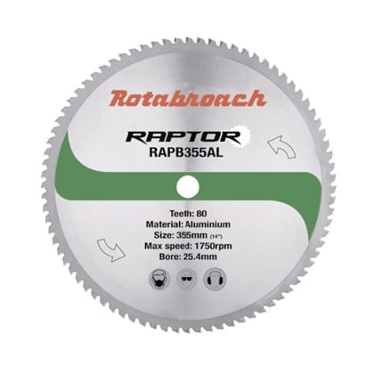 Rotabroach Raptor Hm Klinge 355x25   Z80