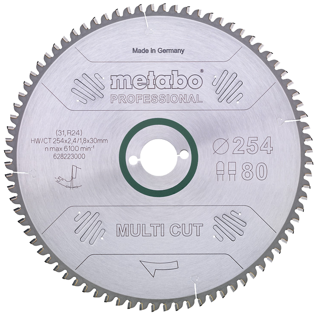 Rundsavklinge Multicut 254ã   4ã 30mm 80td Fz Tz
