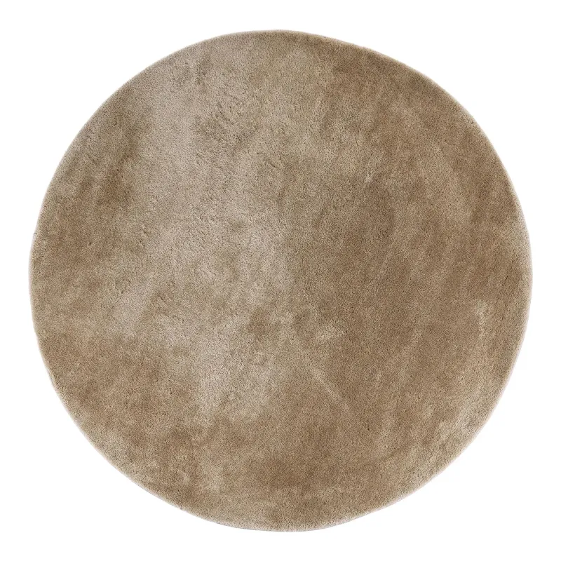 Rundt Tæppe   Sand ø160 Cm 3981416