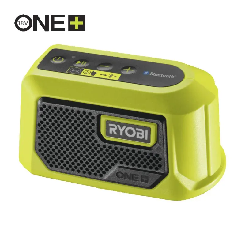 Ryobi Mini Bluetooth-højttaler 18v One  Superkompakt Højttaler Med 5w Effekt  Bluetooth     Alsidig Streaming Til Forskellige
