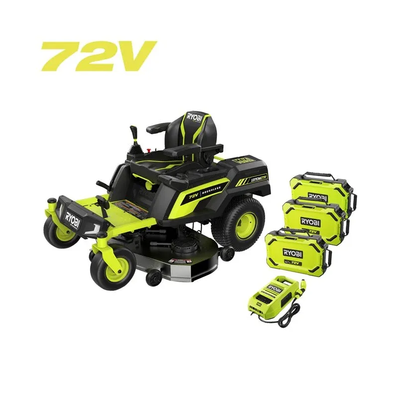 Ryobi 72v Kulfri 137 Cm Zero Turn Plæneklipper   Ry72ztrx137-310