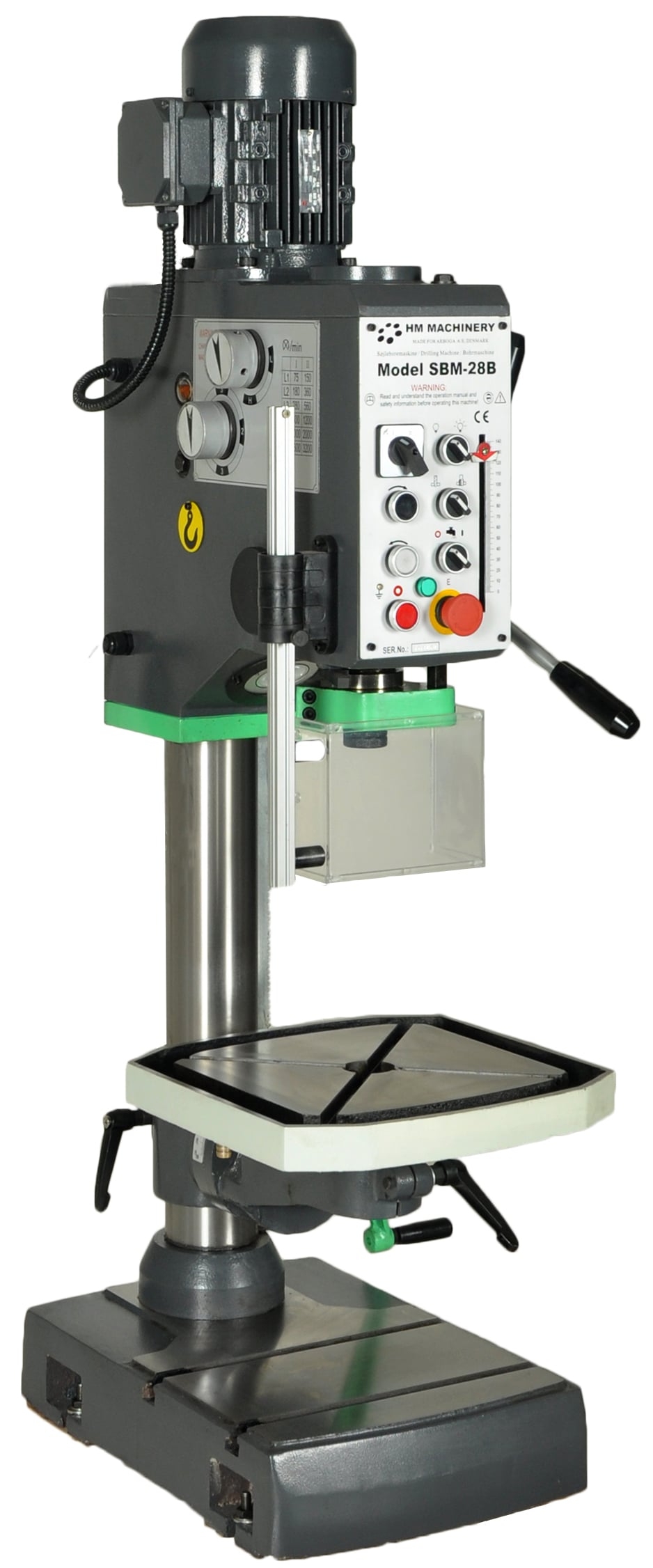 Sbm-28b Geardrevet Søjleboremaskine Bænkmodel Hm