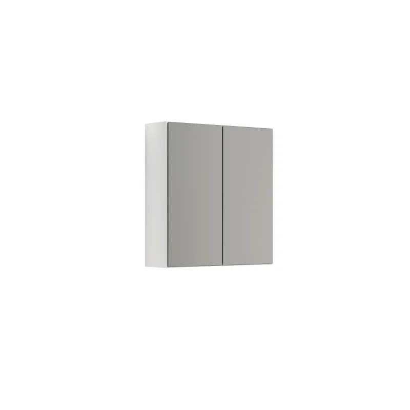 Scanbad Multo Spejlskab Select   Lamper     Låger 64x60 Cm  Hvid Mat