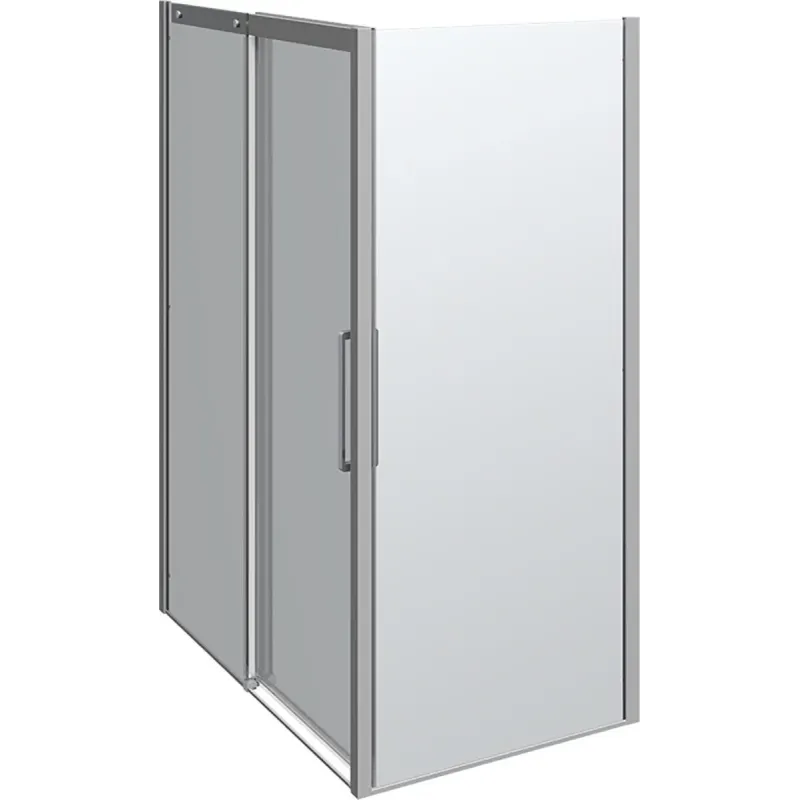 Scanbad Skydedør     Sidepanel Classic 1400 900mm Krom Klar