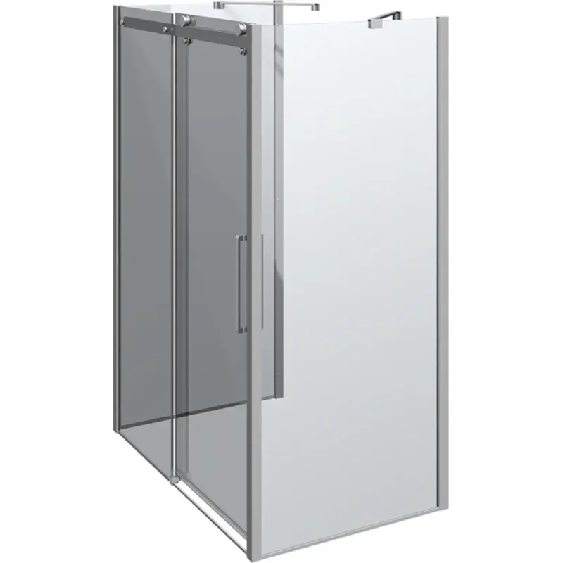 Scanbad Skydedør     Sidepanel Deluxe 1400 900mm Krom Klar