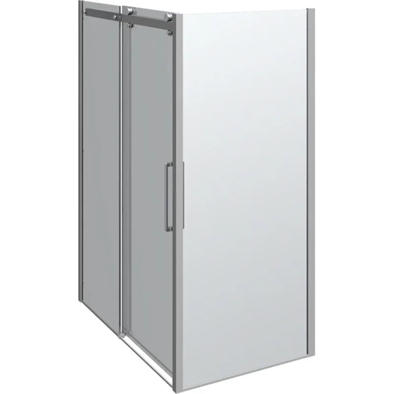 Scanbad Skydedør     Sidepanel Deluxe 1400 900mm Krom Klar