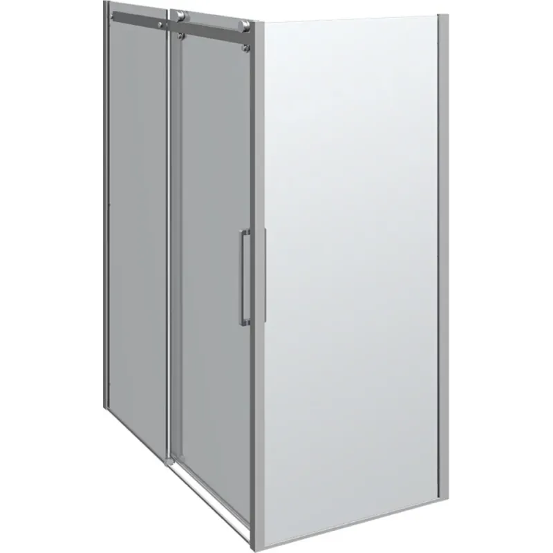 Scanbad Skydedør     Sidepanel Deluxe 1600 900mm Krom Klar