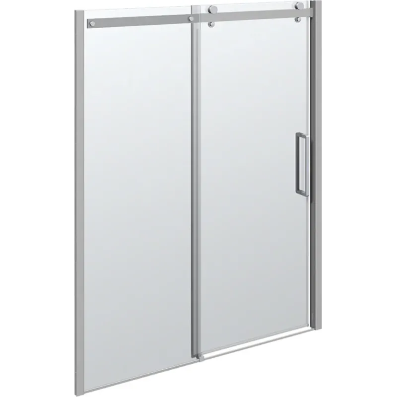 Scanbad Skydedør Sæt 1600 Mm   Deluxe Krom Klar
