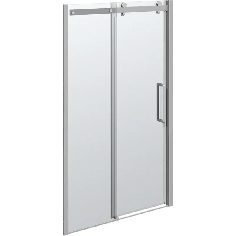 Scanbad Skydedør Sæt 1200 Mm   Deluxe Krom Klar