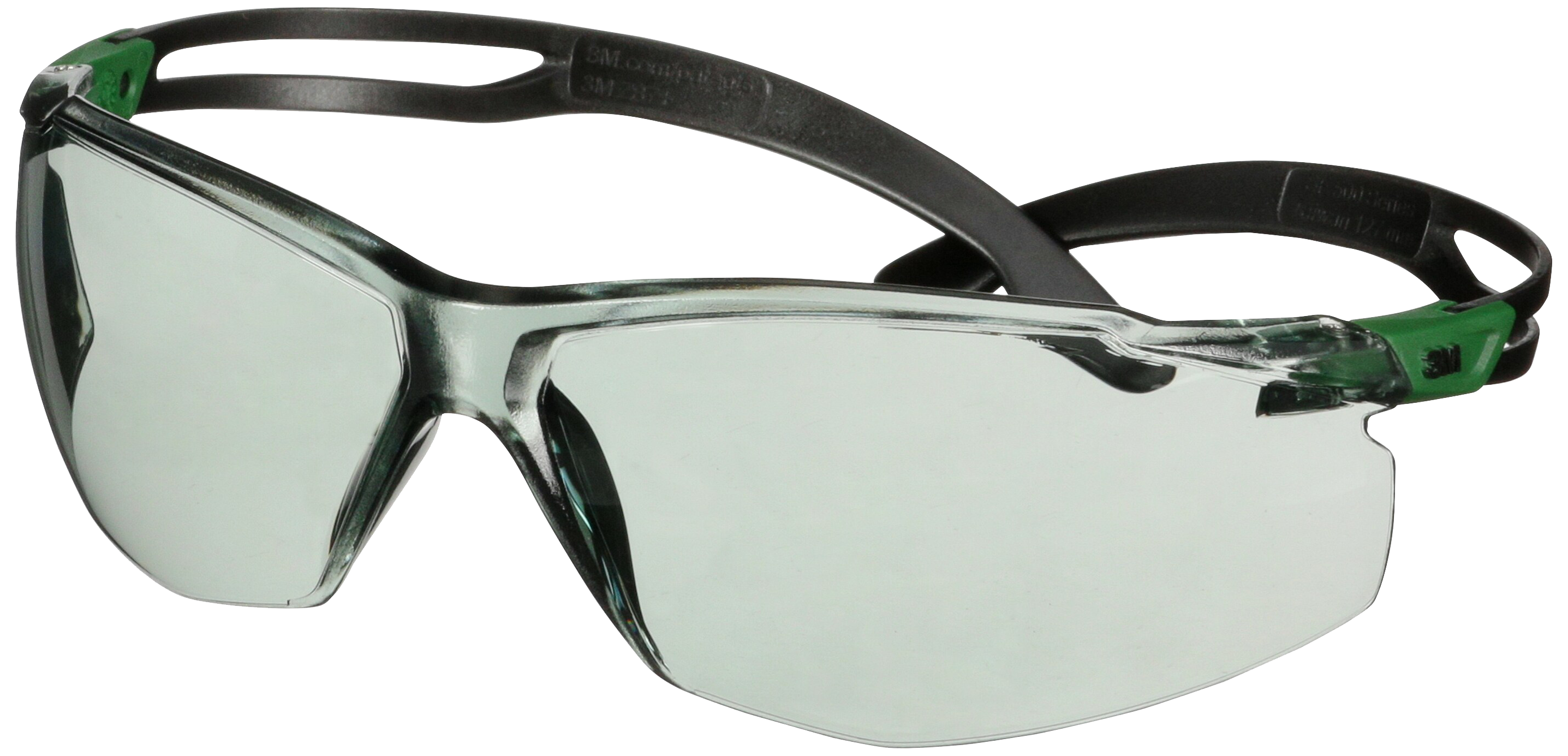 Securefit 500 Besk Brille  Grøn-sort Stel Grå Glas