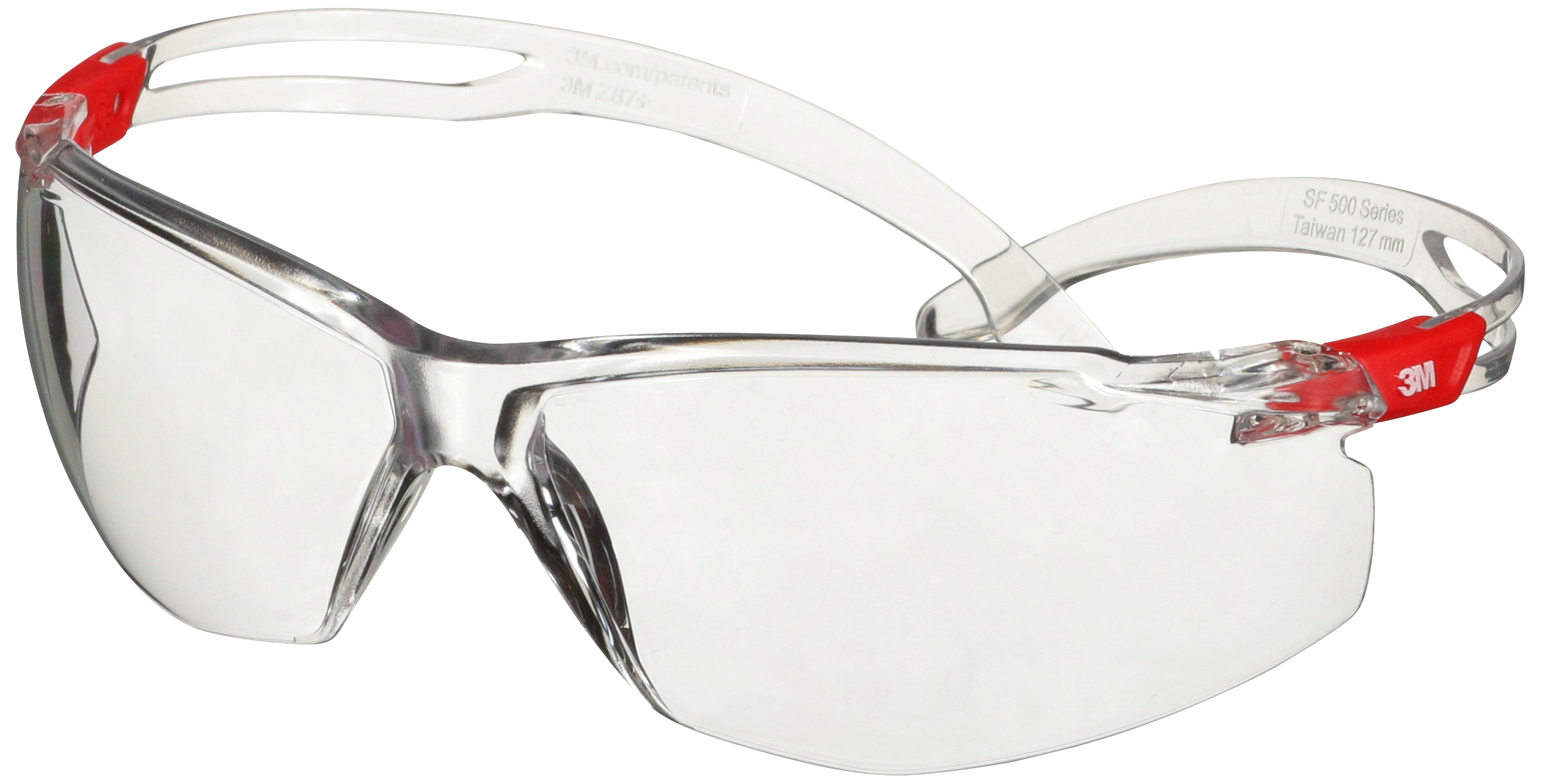 Securefit 500 Besk Brille  Rød Stel Klar Glas