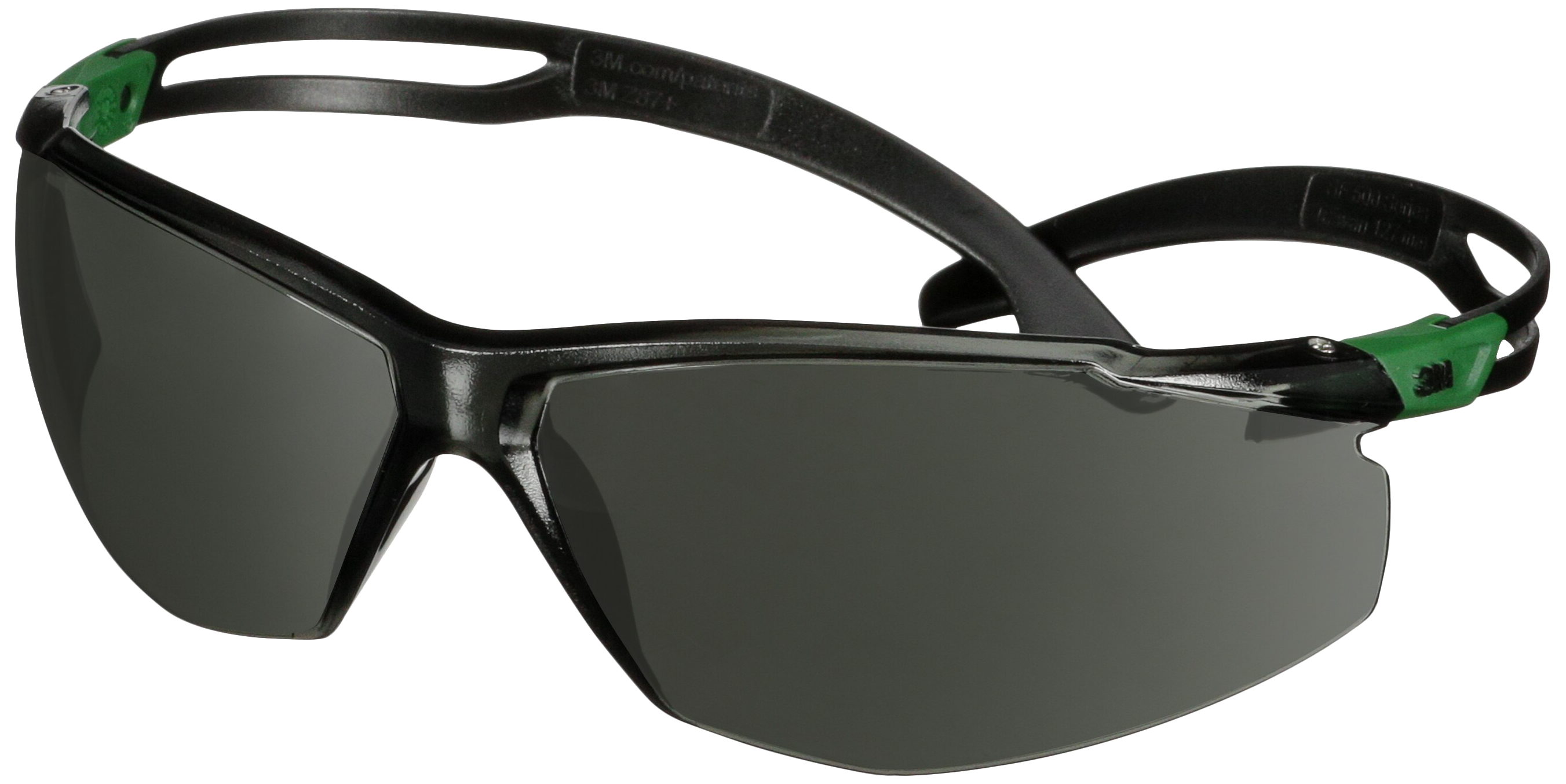 Securefit 500 Besk Brille  Sort Stel Grå Glas Din3