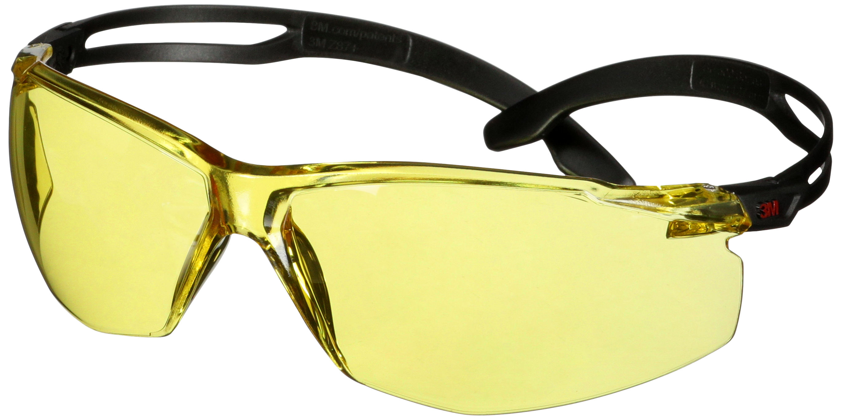 Securefit 500 Besk Brille  Sort Stel Gul Glas