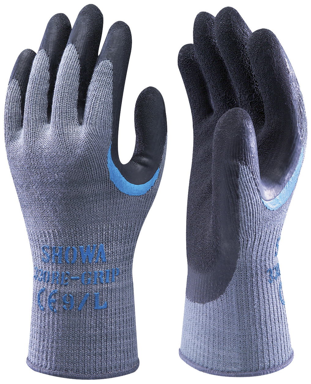 Showa Re-grip Strikhandske Latex Halvdyp 330-