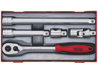 Skraldenøglesæt Med     Quot    -fatning Teng Tools Tt1205   Dele