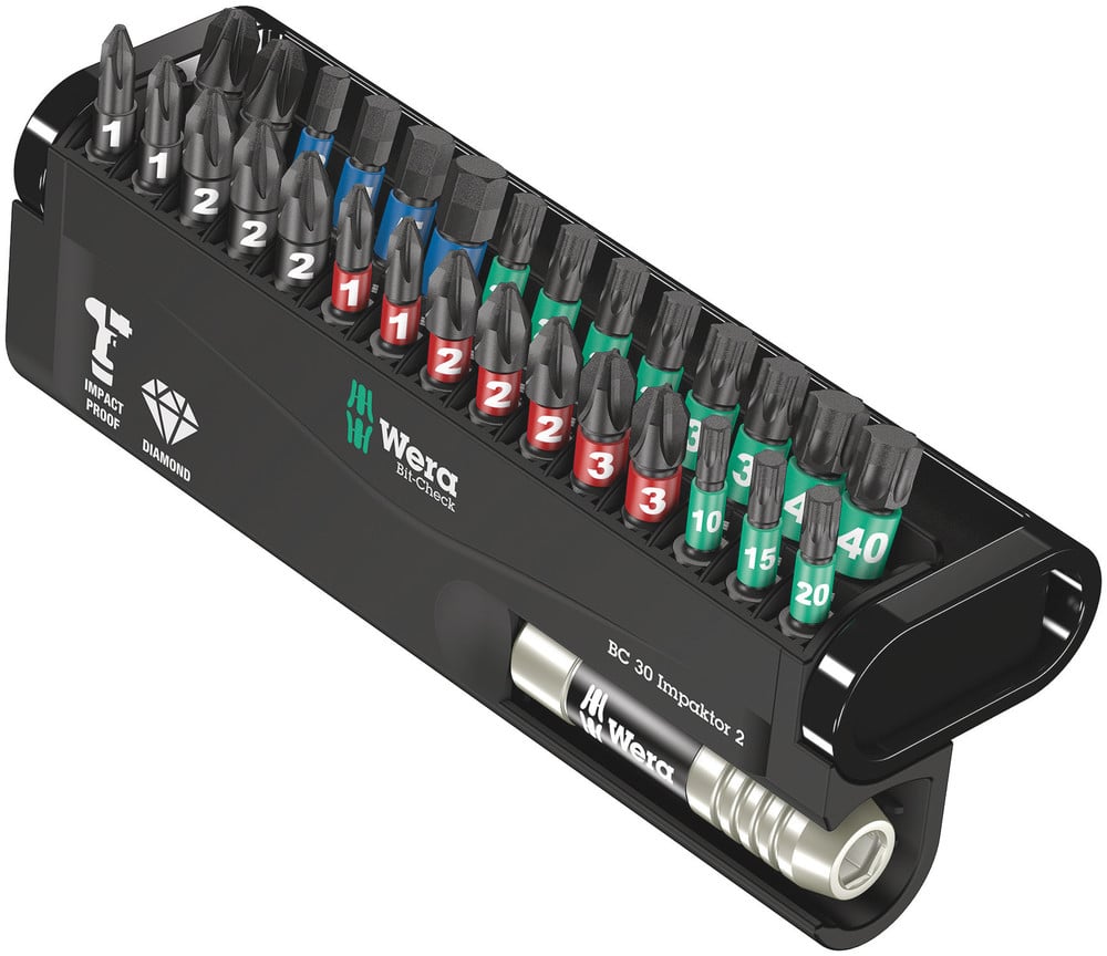 Slagbitssæt Bc30 Impaktor     29 Bits   Holder