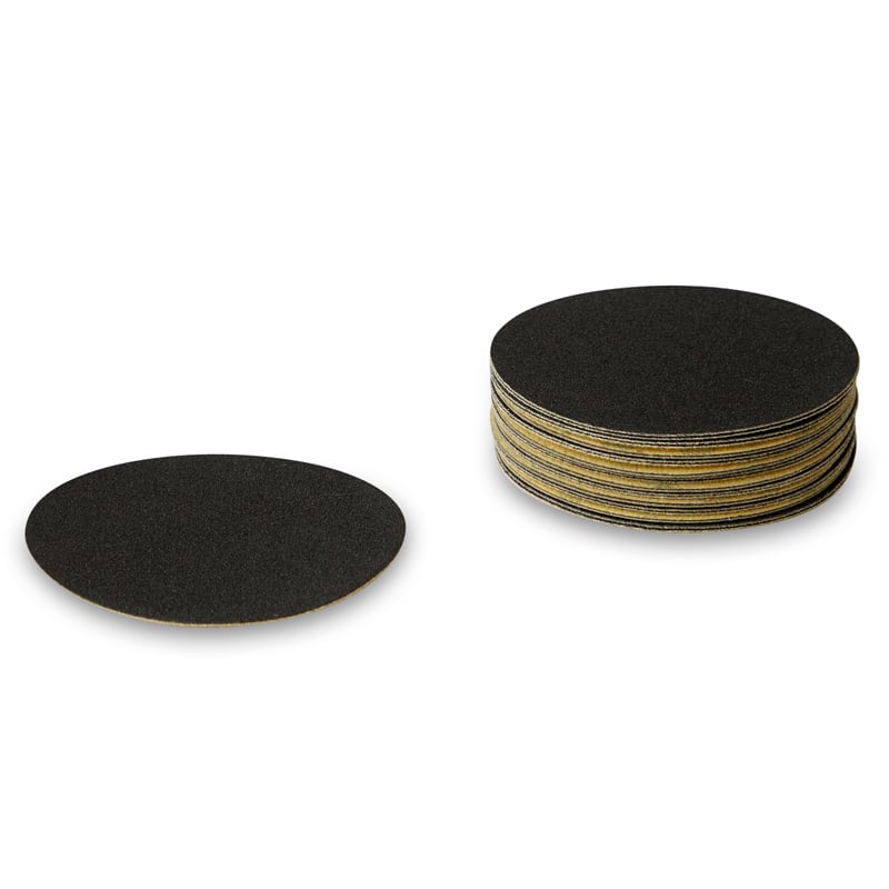Sliberondeller ø125mm 25 Stk  Cool Black  Korn P80