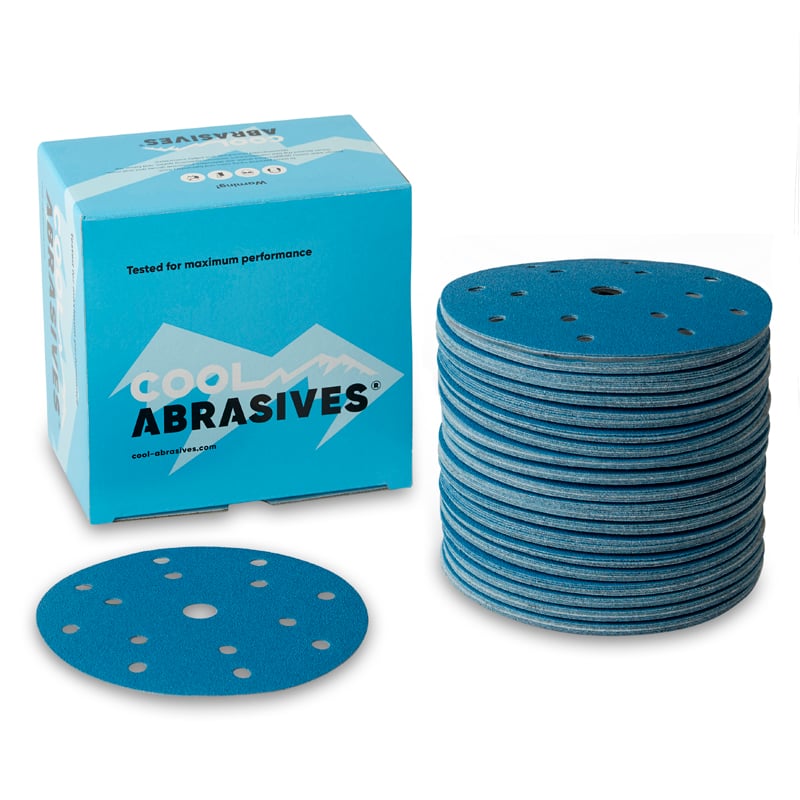 Sliberondeller ø150mm 100 Stk  Cool Blue Korn P40