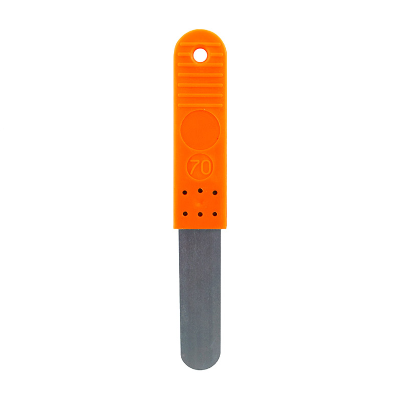 Søgerblad 70 Mm Med Plastik Håndtag Orange